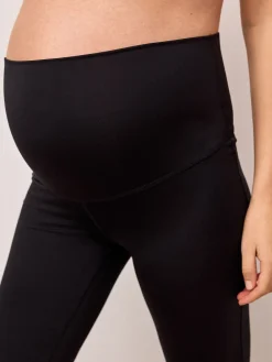 Next Supersoft Dry Tech Flared Yoga Sports Maternity Leggings Black Best