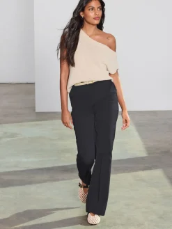Next Black Tailored Bootcut Trousers Outlet