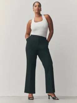 Next Black Tailored Hourglass Bootcut Trousers New