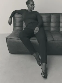 Next Black Tailored Hourglass Slim Trousers Online