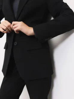 Next Tailored Single Breasted Blazer With Wool Black Hot
