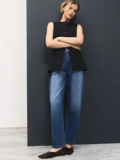 Next Black Tailored Waistcoat With Wool New