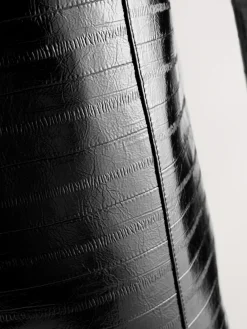 Next Forever Comfort® Knee High Underset Heel Boots Black Textured Best