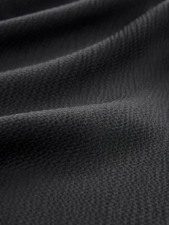 Next Black Textured Satin Halter Sleeveless Midi Dress New