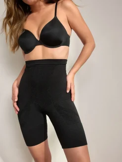 Next Thigh Smoother Short Seamless Firm Tummy Control Shaping Briefs Black New