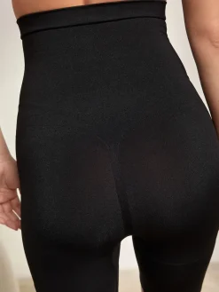 Next Thigh Smoother Short Seamless Firm Tummy Control Shaping Briefs Black New