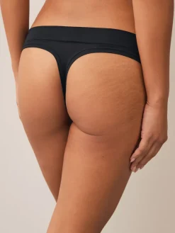 Next Black Thong Ultimate Comfort Knickers 2 Pack Outlet