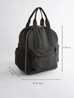 Next Black Travel Backpack Clearance