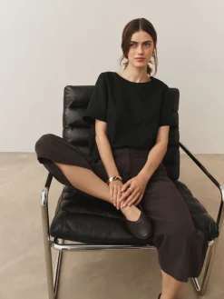 Next Black T-Shirt With Linen Outlet