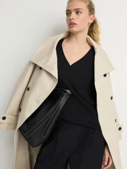 Next Black V-Neck Cap Sleeve T-Shirt Clearance