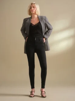 Next Lift Slim And Shape Skinny Jeans Black Wash New