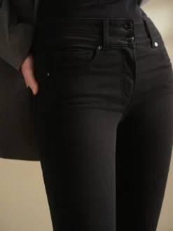 Next Lift Slim And Shape Skinny Jeans Black Wash New