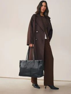 Next Black Weave Shoulder Bag Online