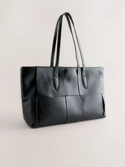 Next Black Weave Shoulder Bag Online