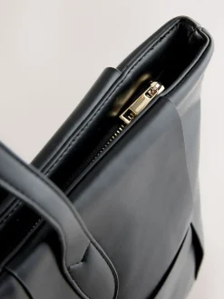 Next Black Weave Shoulder Bag Online