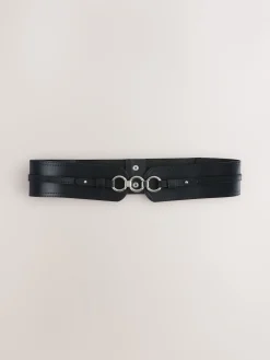 Next Wide Corset Belt Black Clearance