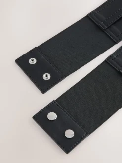 Next Wide Corset Belt Black Clearance