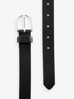 Next Black with Silver Regular Leather Belt Hot