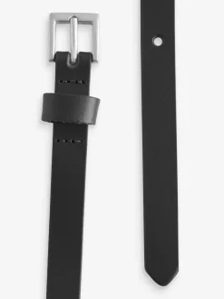 Next Black with Silver Skinny Leather Belt Discount