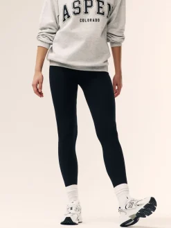 Next Full Length Leggings 2 Pack Black/Brown Hot