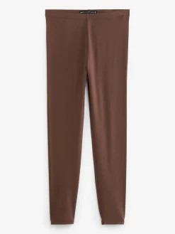 Next Full Length Leggings 2 Pack Black/Brown Hot