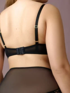 Next Black/Cream Non Pad Plunge DD+ Lace Bras 2 Pack Discount