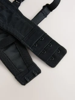 Next Black/Cream Pad Plunge Embroidered Bras 2 Pack Outlet