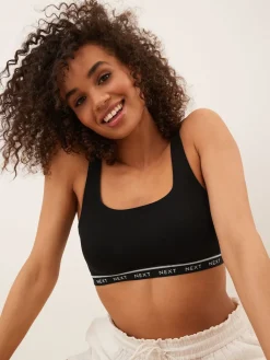 Next 3 Pack Ultimate Comfort Crop Tops Black/Cream/Praline Nude Best