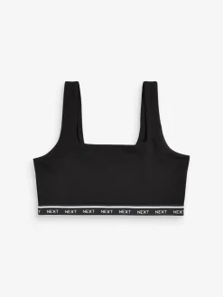 Next 3 Pack Ultimate Comfort Crop Tops Black/Cream/Praline Nude Best