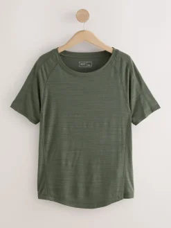 Next Black/Green Active Crew Neck Lightweight Short Sleeve T-Shirts 2 Pack Outlet