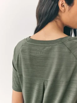 Next Black/Green Active Crew Neck Lightweight Short Sleeve T-Shirts 2 Pack Outlet