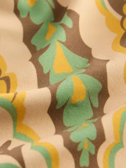 Next Black/Green Paisley High Leg Print Bikini Bottoms