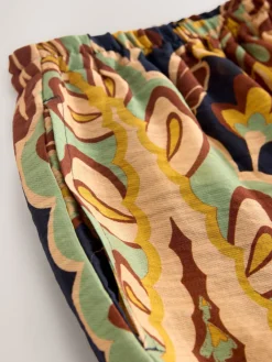 Next Black/Green Wide Leg Summer Trouser Best