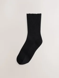 Next Containing Merino Wool Ankle Socks 2 Pack Black/Grey