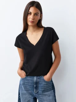 Next Black/Grey/Pink Cap Sleeve T-Shirts 7 Pack