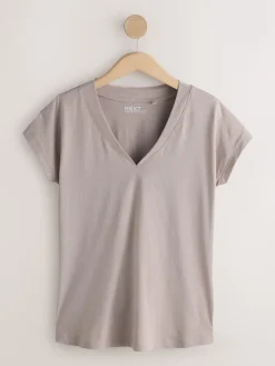 Next Black/Grey/Pink Cap Sleeve T-Shirts 7 Pack