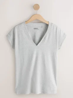 Next Black/Grey/Pink Cap Sleeve T-Shirts 7 Pack