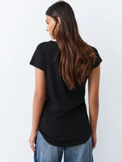 Next Black/Grey/Pink Cap Sleeve T-Shirts 7 Pack