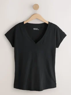 Next Black/Grey/Pink Cap Sleeve T-Shirts 7 Pack