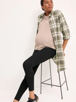 Next Black/Navy Blue Maternity Essential Leggings 2 Pack Hot