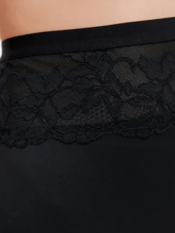 Next Black/Nude High Waist Lace Tummy Control Light Shaping Knickers 2 Pack Online