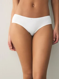 Next Short Cotton Rich Knickers 5 Pack Black/Pastel Rose Nude/White New