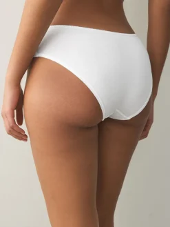 Next Short Cotton Rich Knickers 5 Pack Black/Pastel Rose Nude/White New