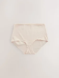 Next Black/Pastel Rose Nude/White Full Brief Cotton Rich Knickers 5 Pack Outlet