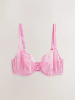 Next Black/Pink DD-K Mesh and Lace Trim Bras 2 Pack Outlet