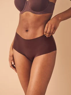 Next Midi No VPL Comfort Knickers 3 Pack Black/Praline Nude/Chocolate Nude Online