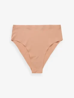 Next High Waist High Leg No VPL Comfort Knickers 3 Pack Black/Praline Nude/Chocolate Nude Discount