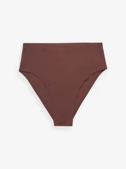 Next High Waist High Leg No VPL Comfort Knickers 3 Pack Black/Praline Nude/Chocolate Nude Discount