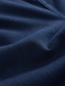 Next Jersey Denim Wide Leg Trousers 2 Pack Black/Rinse Blue New