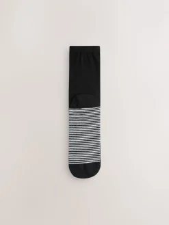Next Black/White Spots/Stripe Footbed Ankle Socks 4 Pack Black/WhiteSpots/Stripe Best